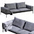 Sleek Lifesteel Sofa: Modern Comfort by Flexform 3D model small image 5