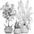 Tropical Plant Basket: Ficus, Banana Palm, Ravenala & More 3D model small image 5