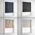 Elegant Roman Blinds Set 3D model small image 6