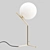 Elegant Brass Table Lamp 3D model small image 2