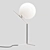 Sleek Chrome Table Lamp 3D model small image 2