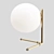 Elegant Brass Table Lamp 3D model small image 2