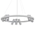 Tunnel LED Pendant Chandelier 3D model small image 2