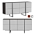 Angel Cerda Sideboard in Gray 3D model small image 1