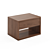 Cube Wooden Low Bedside Drawer Table 3D model small image 3