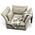 Modern Mariposa Armchair: Stylish Comfort for Your Living Space 3D model small image 4