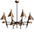 Anzazo Crater C: Sleek Designer Chandelier 3D model small image 1