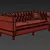 Luxury Becket Sofa 3D model small image 4