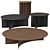 Sleek Pierre Coffee Tables: Flou's Stylish Italian Designs 3D model small image 1