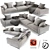 Flexform Campiello Sofa: Stylish and Spacious Seating 3D model small image 5