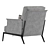 Flexform Happy Hour Armchair: Stylish Comfort for Your Space 3D model small image 3