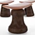 Delcourt's Roi Fou and Mat Stools 3D model small image 5