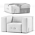 Modular Miami Sofa: Lounger, Corner, Base, Ottoman 3D model small image 4