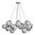 Sleek Nordic Chandelier - RUOQI 3D model small image 2