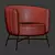 Elegant Charleston Armchair 3D model small image 5