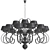 Luxury Crystal Chandelier 3D model small image 2