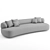 Gogan Sofa 01: Luxurious Comfort by Moroso 3D model small image 3