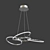 Elegant Bond Rings Chandelier 3D model small image 1