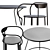 Cozy Huggy Table & Chair: Perfect for Any Space 3D model small image 4