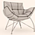 Modern Italian Piero Armchair 3D model small image 1