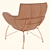 Modern Italian Piero Armchair 3D model small image 2