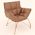 Modern Italian Piero Armchair 3D model small image 3