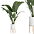 Concrete Pot Indoor Plant - 28 in 3D model small image 1
