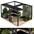 Elevated Pergola Garden Set 3D model small image 1