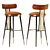 BLAKEY Bar Chair: Stylish and Comfortable 3D model small image 1