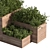 Outdoor Tree Plant Box Set: Versatile & Stylish 3D model small image 3