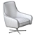 Modern Swivel Chair Serena 3D model small image 4