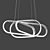 Elegant Joint Ovao Silver Chandelier 3D model small image 1