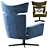 Elegant Swivel Chair Eduardo 3D model small image 3