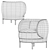 Modern Comfort: Wittmann VUELTA 80 Armchair 3D model small image 5