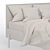 Vintage Lodge Bed with Metal Legs 3D model small image 4