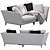 Italian elegance: Weston Sofa by Flexform 3D model small image 3