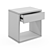 Modern Cube Bedside Table with Storage 3D model small image 5