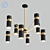 Modern Edgar Chandelier: Elegant Lighting Solution 3D model small image 1