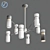 Modern Edgar Chandelier: Elegant Lighting Solution 3D model small image 3