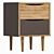  Stylish Bedside Table | 47x62x40 cm 3D model small image 2