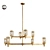 Flynn Cross Chandelier: Exquisite Lighting for Your Space 3D model small image 1