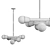 Elegant Bora 6 Chandelier 3D model small image 2