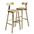 Maruni T3 High Bar Stool: Elegant Design & Versatile Choices 3D model small image 1