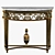 Opulent Louis XVI Giltwood Console 3D model small image 1