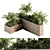 Tropical Escape: Wooden Plant Box 3D model small image 2