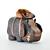 Adorable Hippo Backpack 3D model small image 4