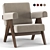 Elegant Capitol Complex Armchair 3D model small image 1