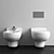 Strada Wall-Mounted Toilet & Bidet: Villeroy & Boch 3D model small image 2