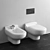 Strada Wall-Mounted Toilet & Bidet: Villeroy & Boch 3D model small image 6