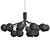 Elegant Danna Chandelier Set 3D model small image 3